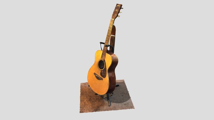 Acoustic Guitar 3D Model