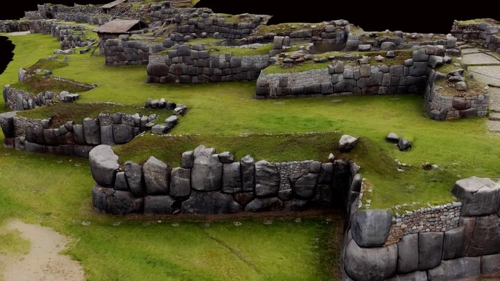 Sacsayhuaman, Cuzco (Pérou) unfinished 3D Model