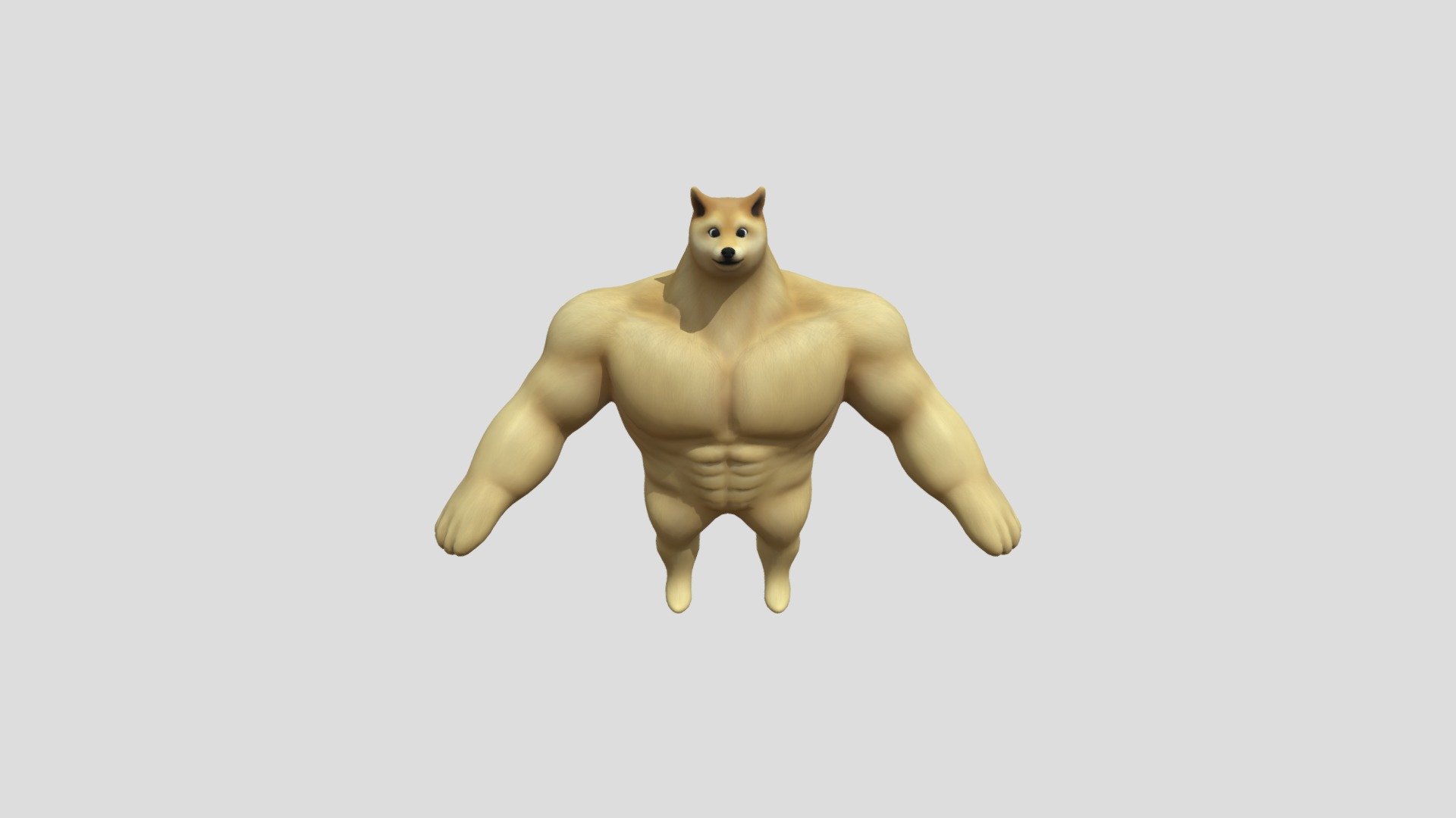 Buff Doge - Download Free 3D model by Cyranek (@cyranek) [7789128]