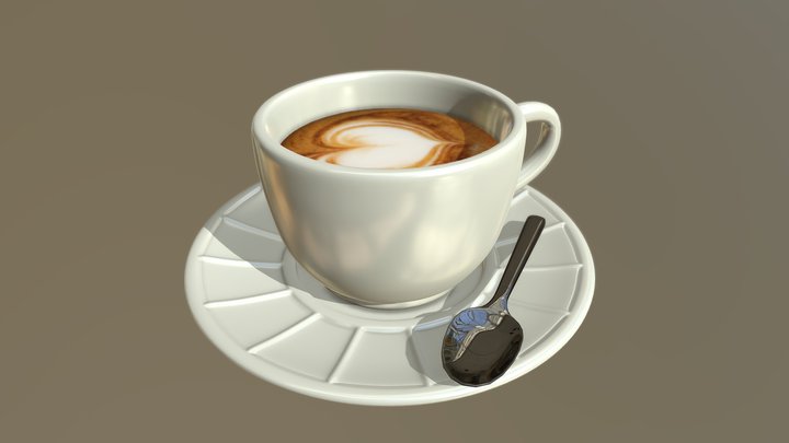 Morning coffee 3D Model