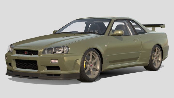 2002 Nissan Skyline GT-R V-Spec II Nür (R34) – Free 3D Model STL
