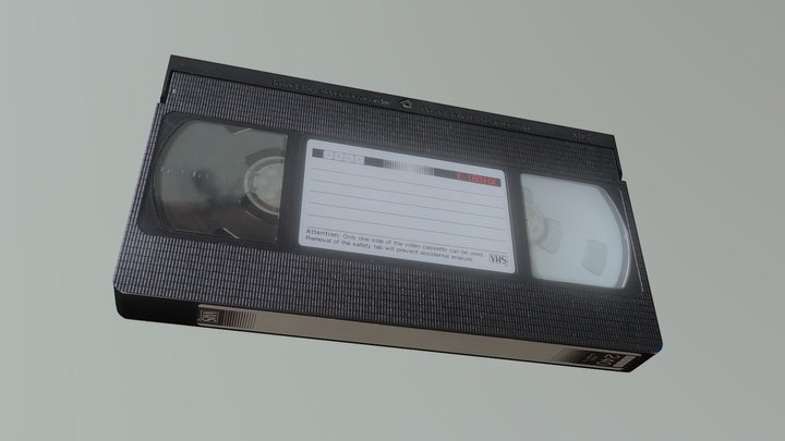 VHS Video Tape 3D Model