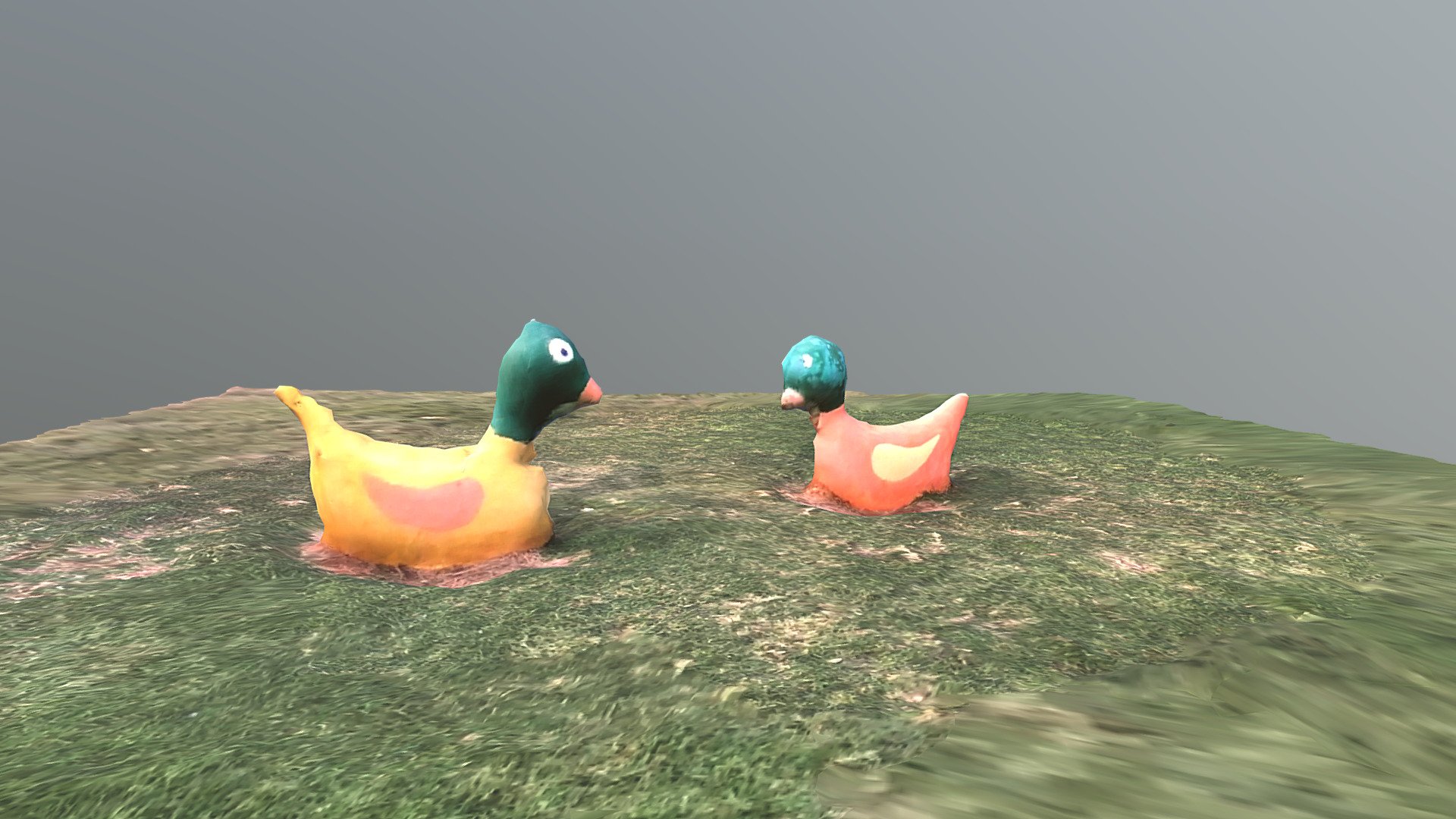 Stone duck - processed mesh