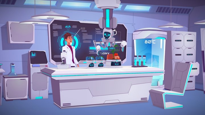 Sony lab - The eco futur robot  🌱🤖 3D Model