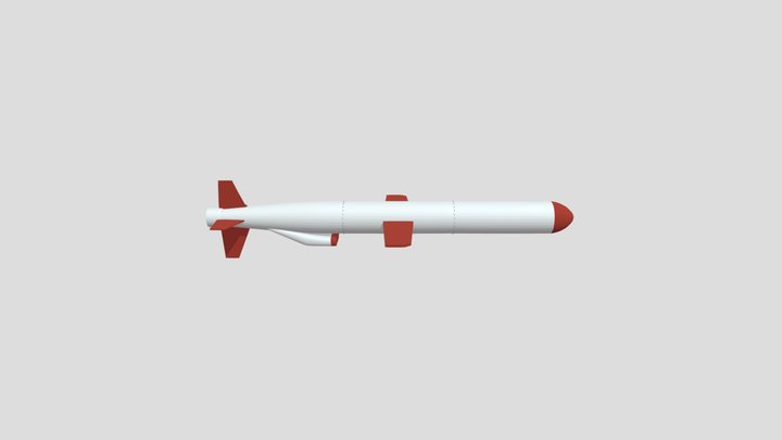 Tomahawk Guided Missile 3D Model