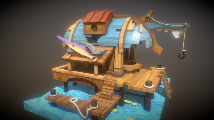Angler's house 3D Model
