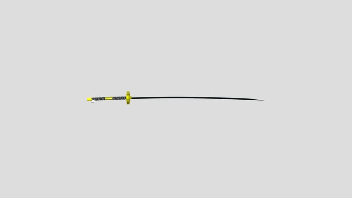 Red Katana Zoro-Красная катана зоро 3D Model