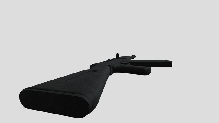 AK47 (MID POLY) 3D Model