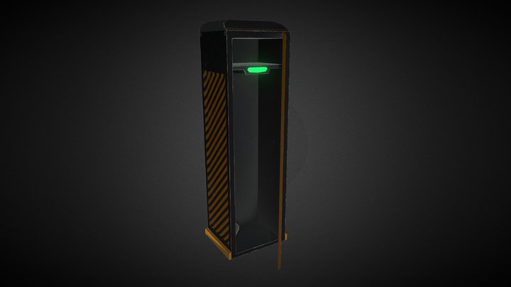 Sci-fi Locker 3D Model
