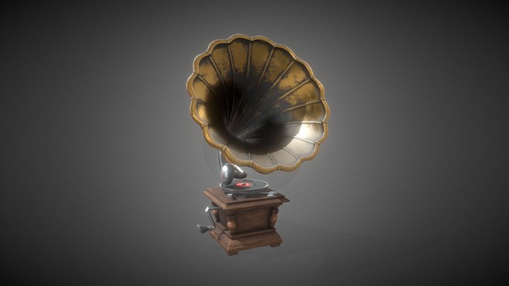 Gramophone 3D Model