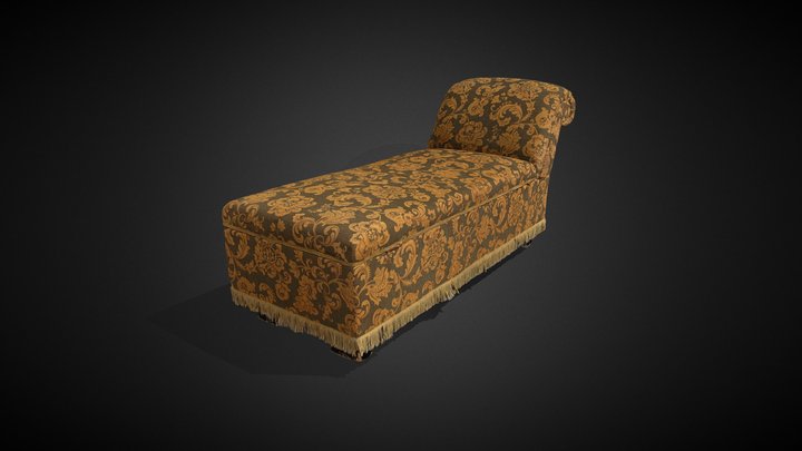 Vintage Chaise Longue 3D Model