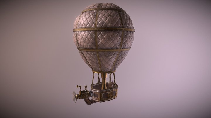 Steampunk Air Baloon 3D Model
