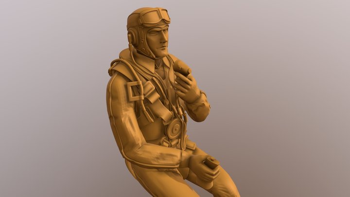 PILOTO CLASSIC WWII - Model 2 3D Model