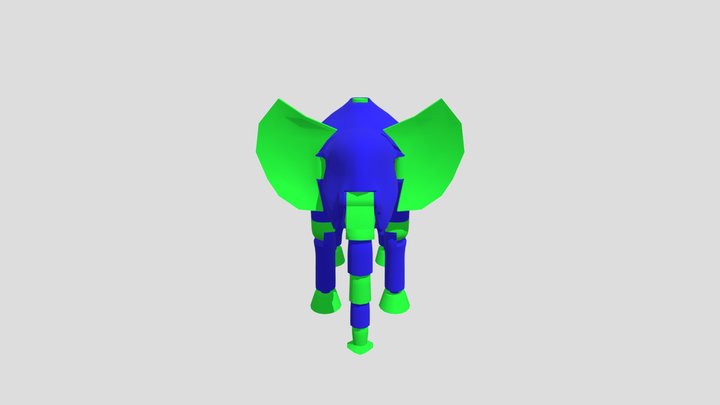 Toy elephant 3D Model