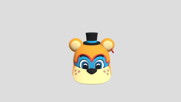 Glamrock Freddy Hat 3D Model