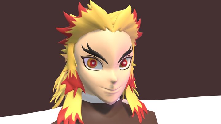 Rengoku Kyojuro from Demon Slayer 3D Model