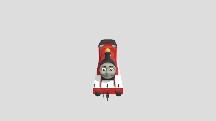 James The Red Engine 3D Model