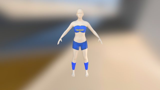 Sculpt Woman&armor 3D Model