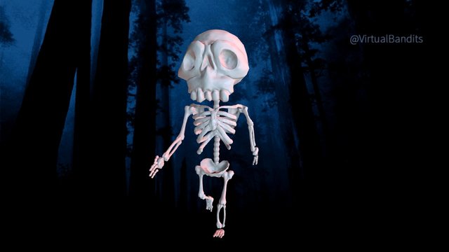 Skeleton animation test 3D Model