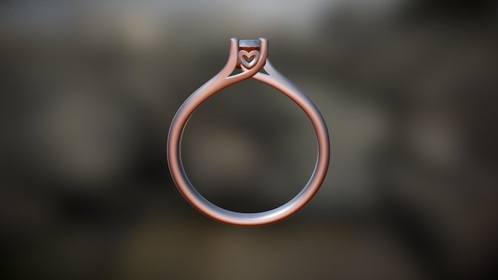 121 Enagegement ring 3D Model