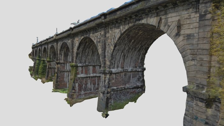 Sankey Viaduct (9 Arches) 3D Model