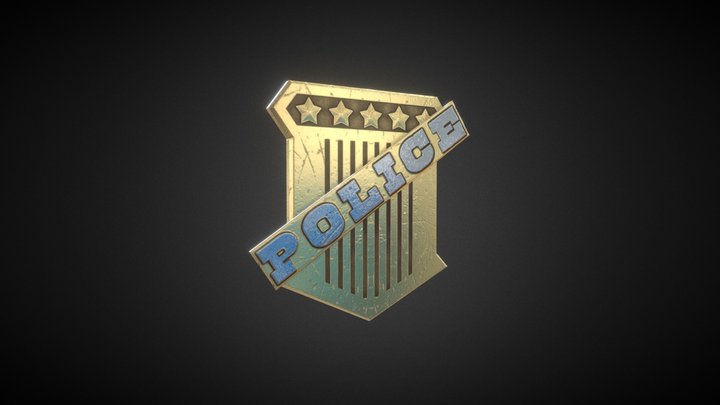 Police Badge 3D Model