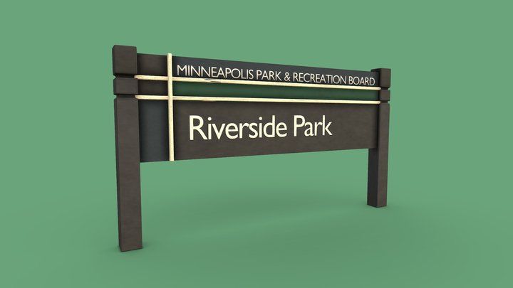 Minneapolis Park Sign LOW – Gratis 3D-model STL