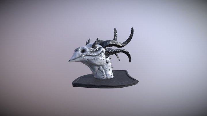 Blanc CoCo Dragon 3D Model