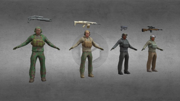 RTS Mercenaries 2 (CC0) – Modelo 3D gratuito STL