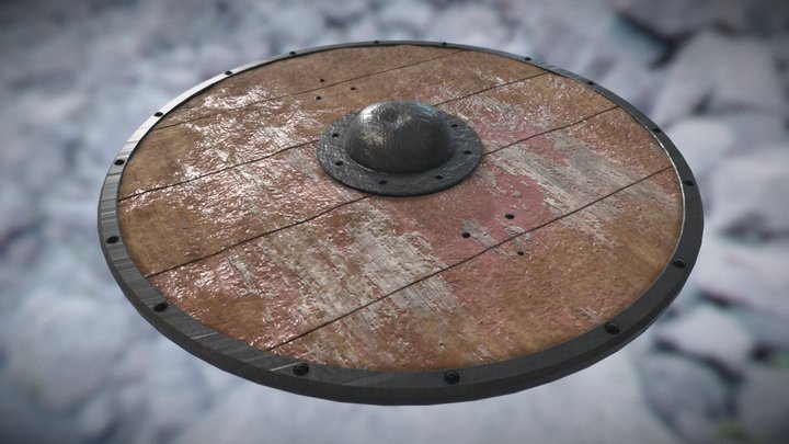 Viking Shield 3D Model
