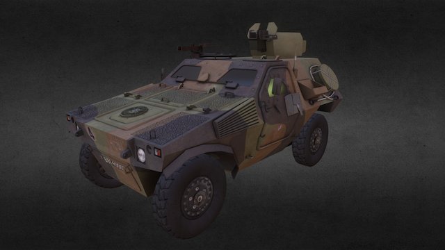Military Vehicle : VBL 3D Model