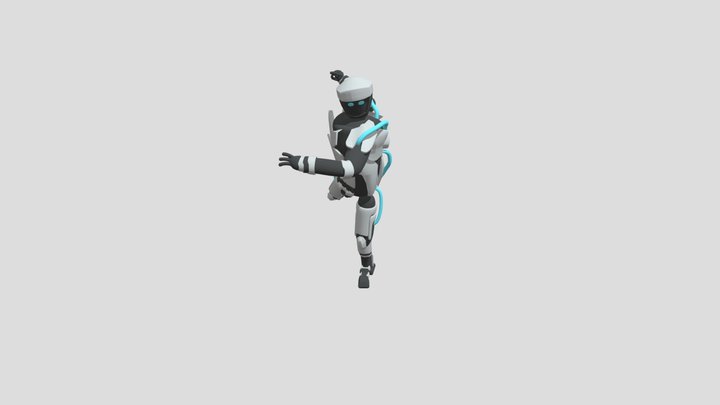 Male Action Pose 3D Model
