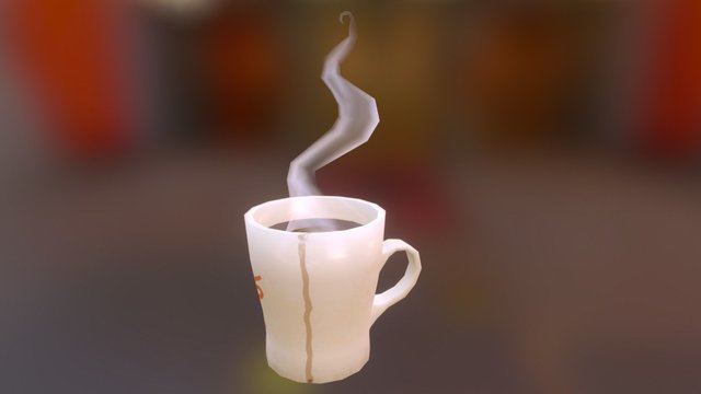 Motivational Coffee Mug 3D Model