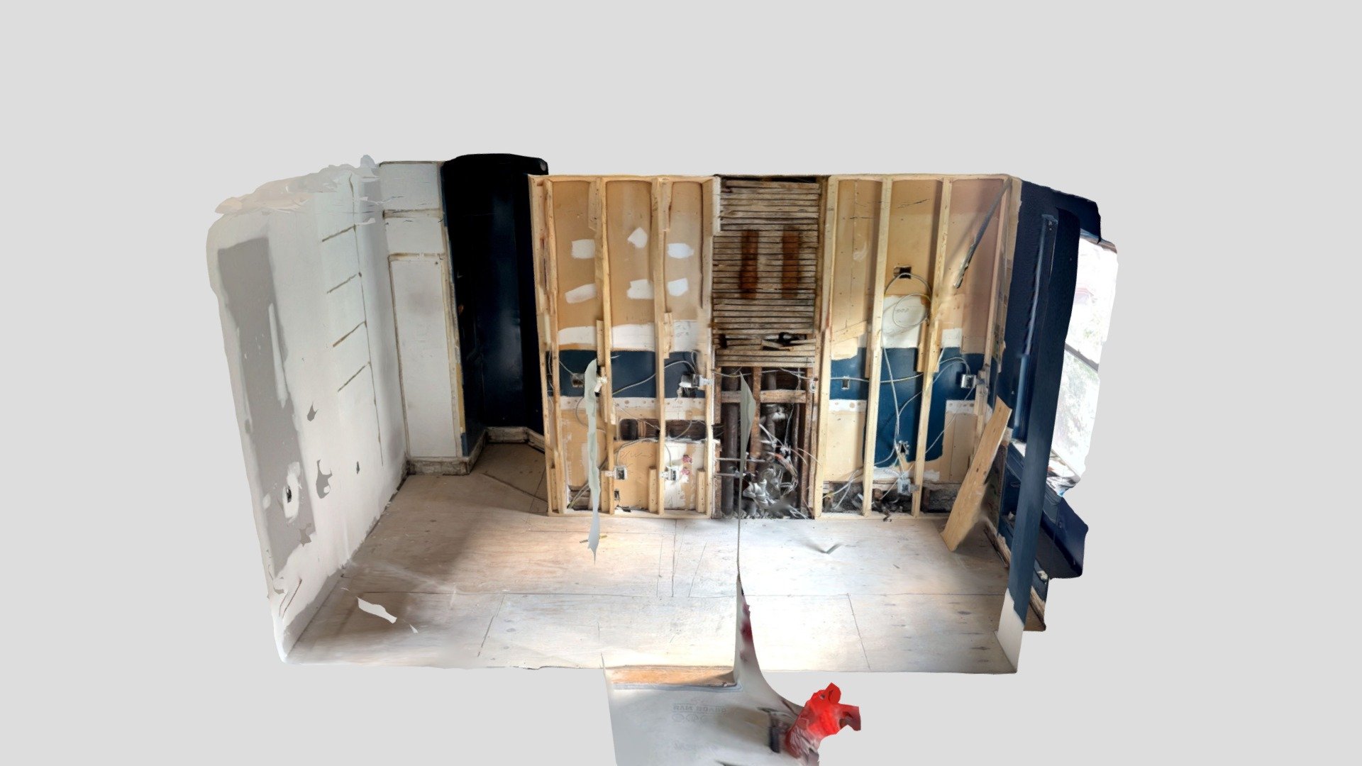 Apartment, kitchen progress — Sketchfab embed 3D viewer