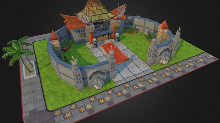 Chinese Theater 3D Model