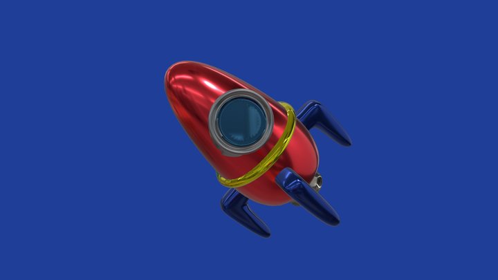ToyRocket 3D Model