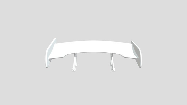 Car Spoiler on Display 3D Model