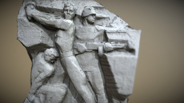 Monument in honor of world war two 3D Model