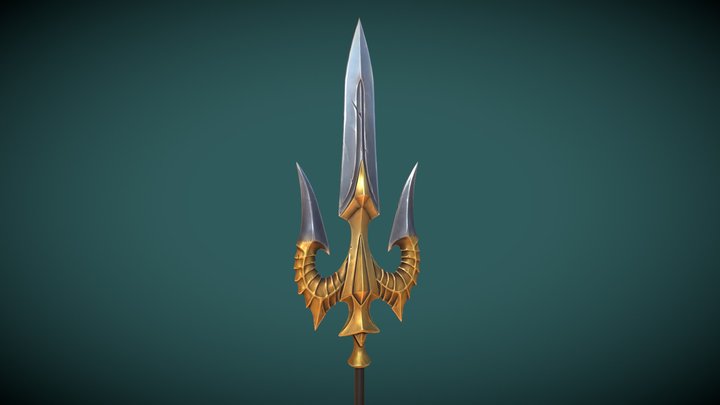 Fantasy trident 3D Model