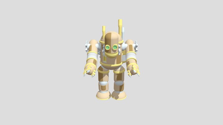 Steam Punk Robot 3D Model