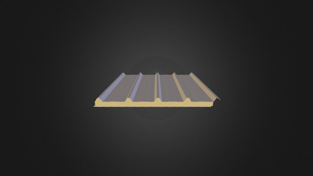 5 Hadveli Çatı Paneli 3D Model