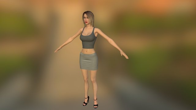 Abby - Human Female 3D Model