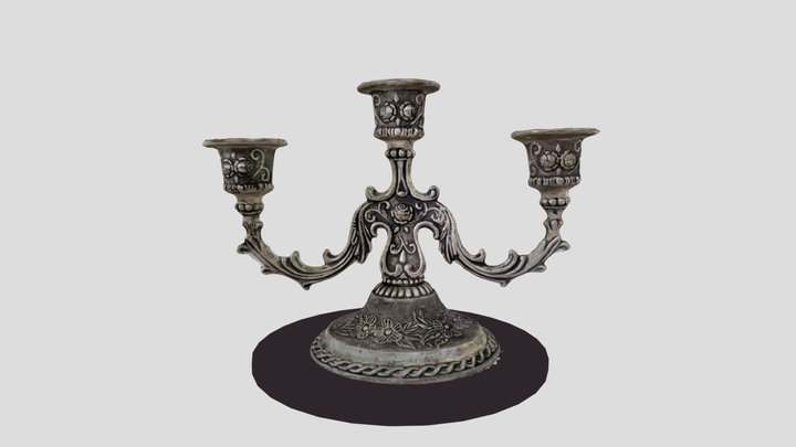 Κυροπήγιο ασημένιο 3D Model