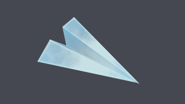 Paper Plane 3D Model