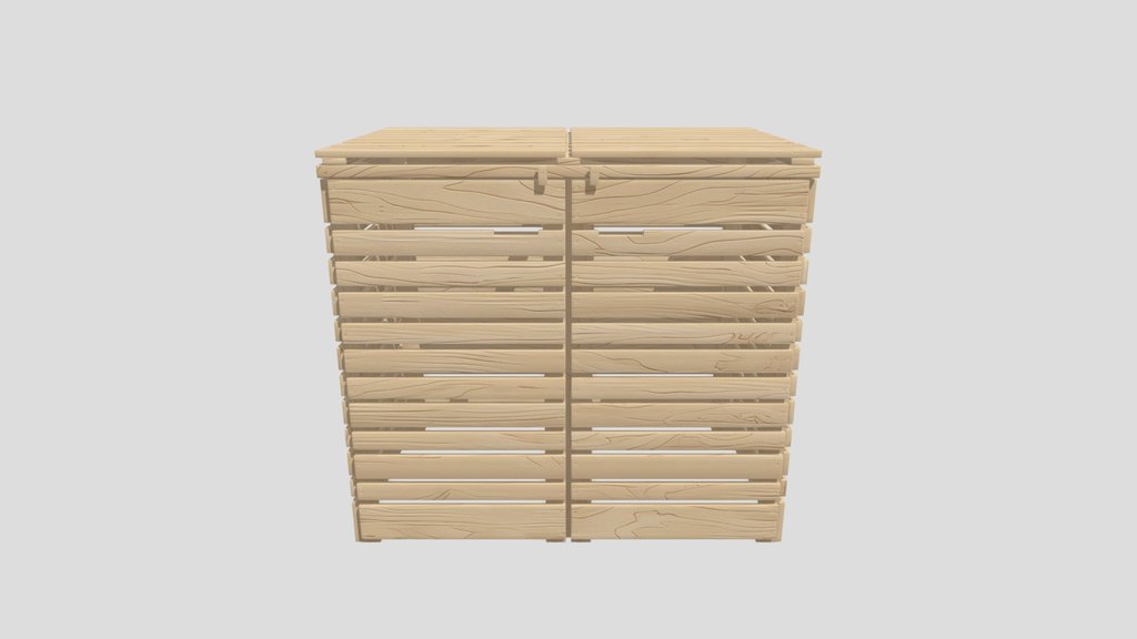 Wooden Bin Cage
