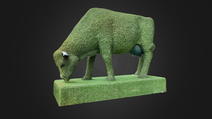 Hedge Cow 3D Model