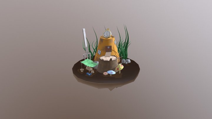 Fairy House Diorama 3D Model
