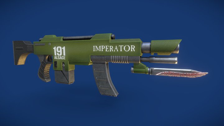 Lasgun-Alsace 3D Model