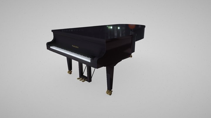 Grand Piano 3D Model