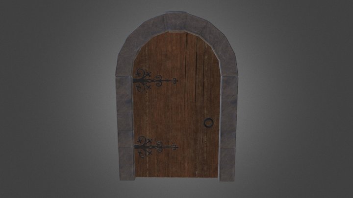 Medieval Door 3D Model